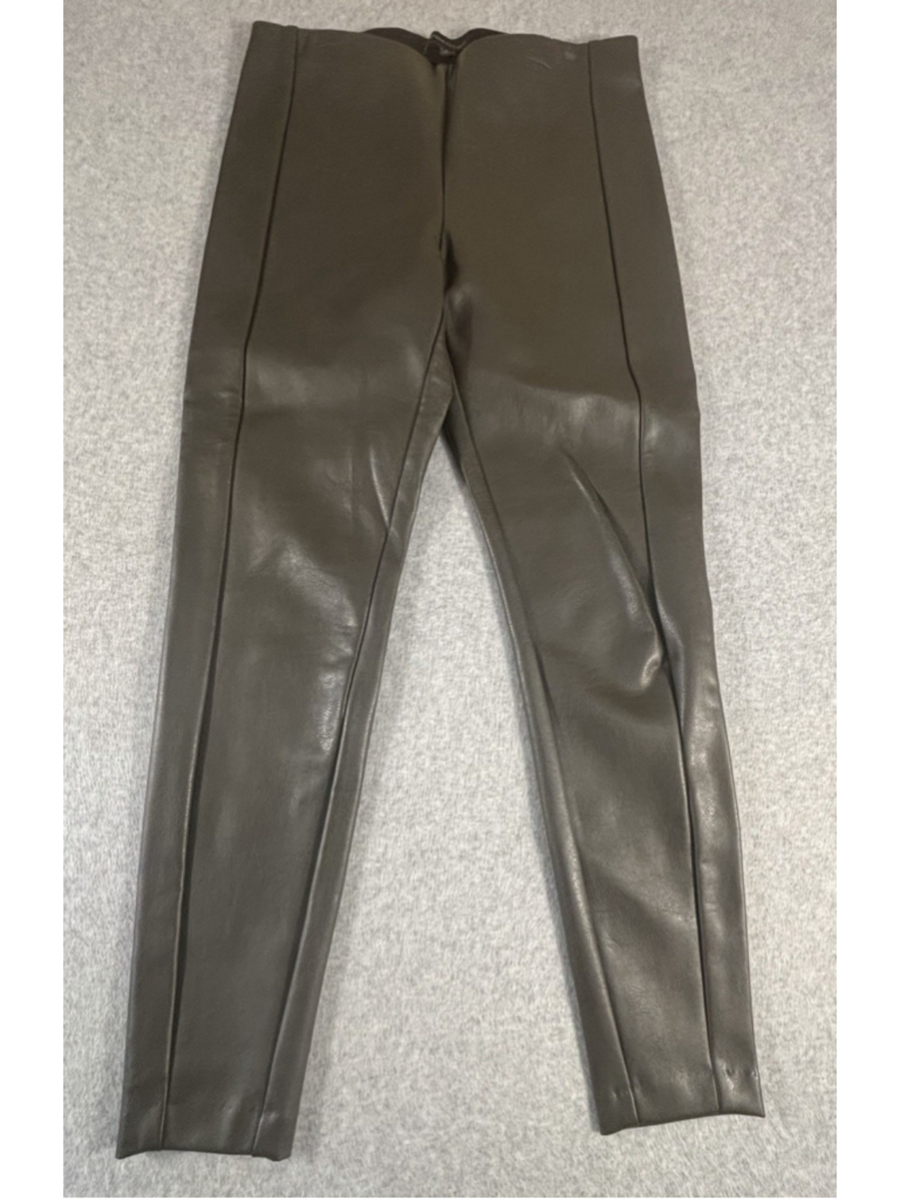Banana Republic “Devon” Faux Leather Leggings Pants Women’s Size 6 Brown Pull On